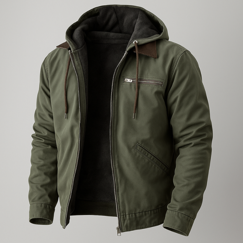 Jacke Herren | Winterjacke Herren Kapuze | Reißverschluss Casual