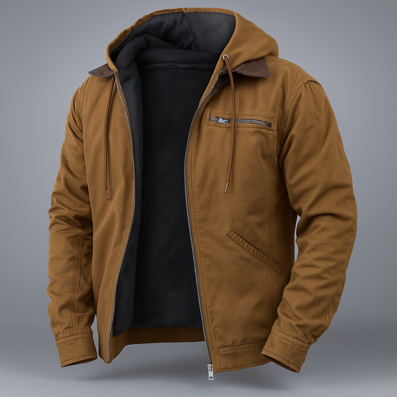 Jacke Herren | Winterjacke Herren Kapuze | Reißverschluss Casual