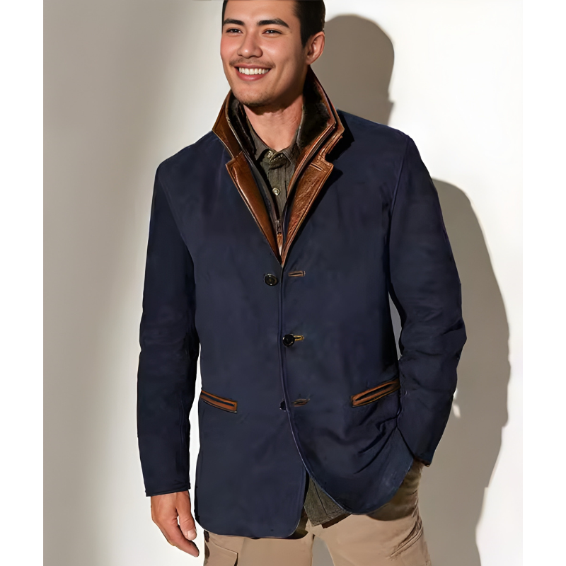 Winterjacke Herren | Vintage Blazer Style | Klassische Jacke Herren