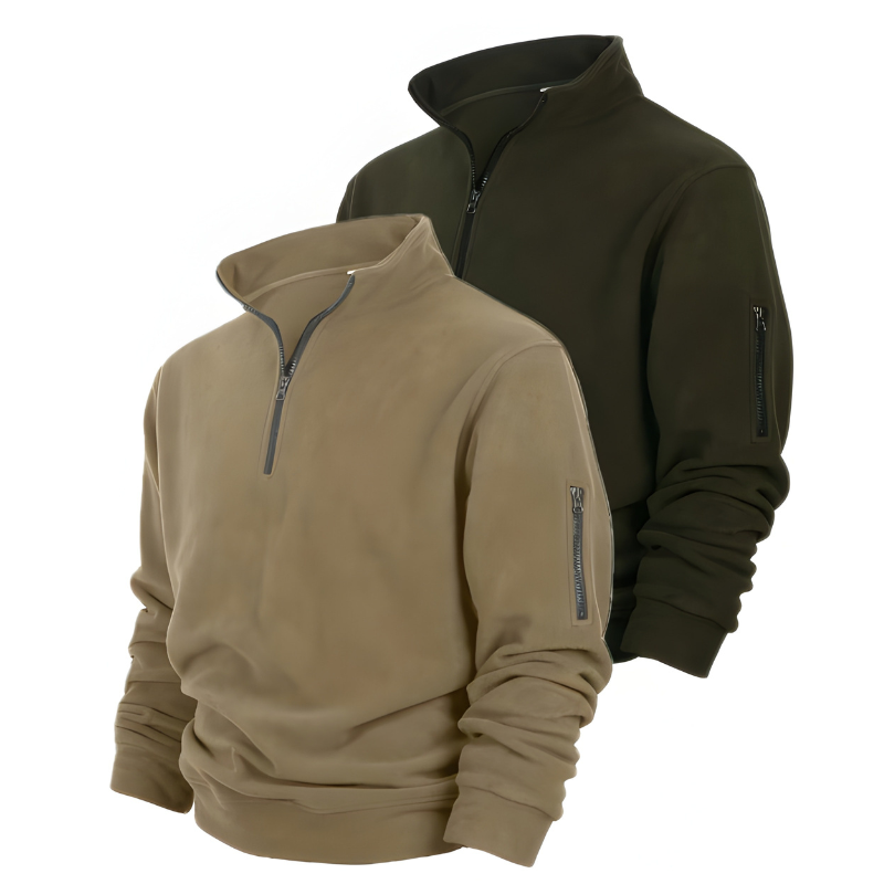 Herren Pulli mit Half-Zip | Vielseitiges Pullover | 2 Stück