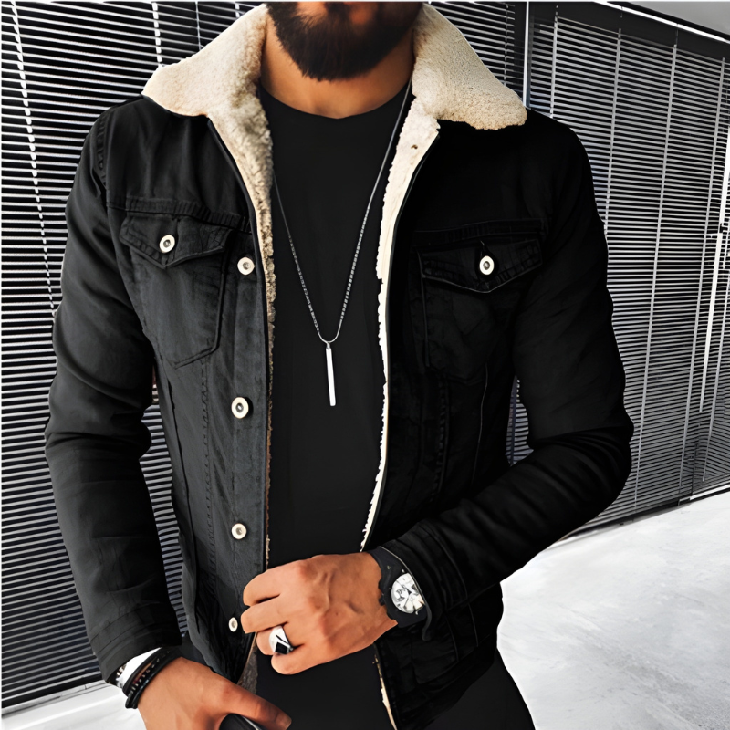 Jacke Herren | Blaue Jacke Casual | Warme Übergangsjacke Style
