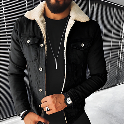 Jacke Herren | Blaue Jacke Casual | Warme Übergangsjacke Style