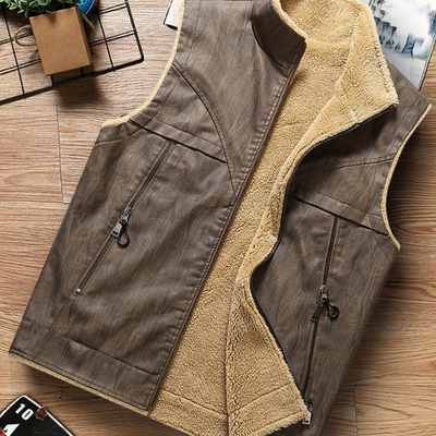 Herren Weste | Kleider Herren | Warm Gefütterte Biker Weste