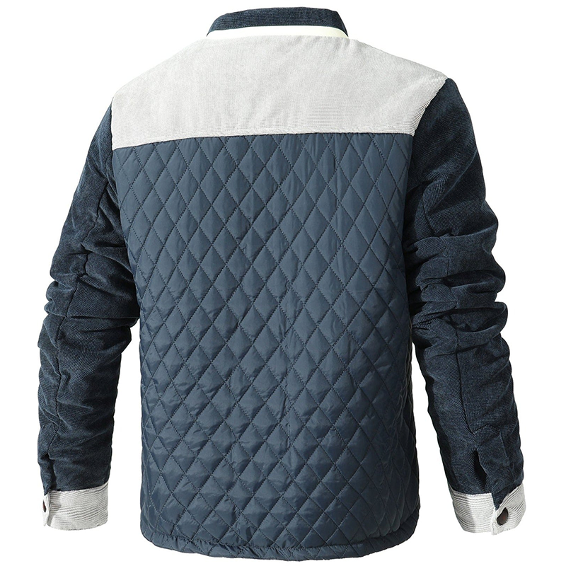 Jacke Herren | Diamant-Steppung | Leicht Gepolstert Blaue jacke