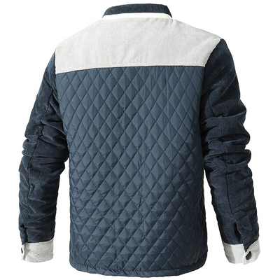 Jacke Herren | Diamant-Steppung | Leicht Gepolstert Blaue jacke