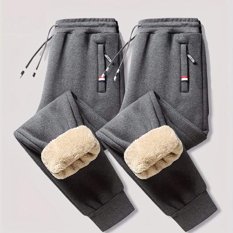 Thermohose Herren | Warme Winterhose mit Kordelzug | Bequeme Kleider