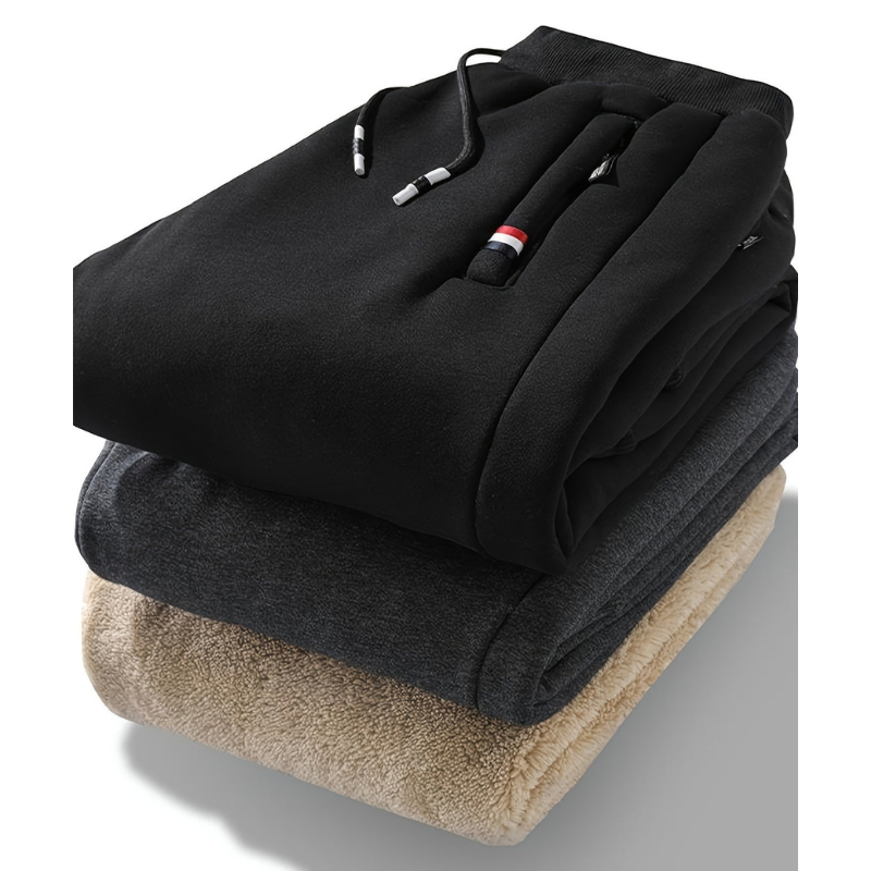 Thermohose Herren | Warme Winterhose mit Kordelzug | Bequeme Kleider