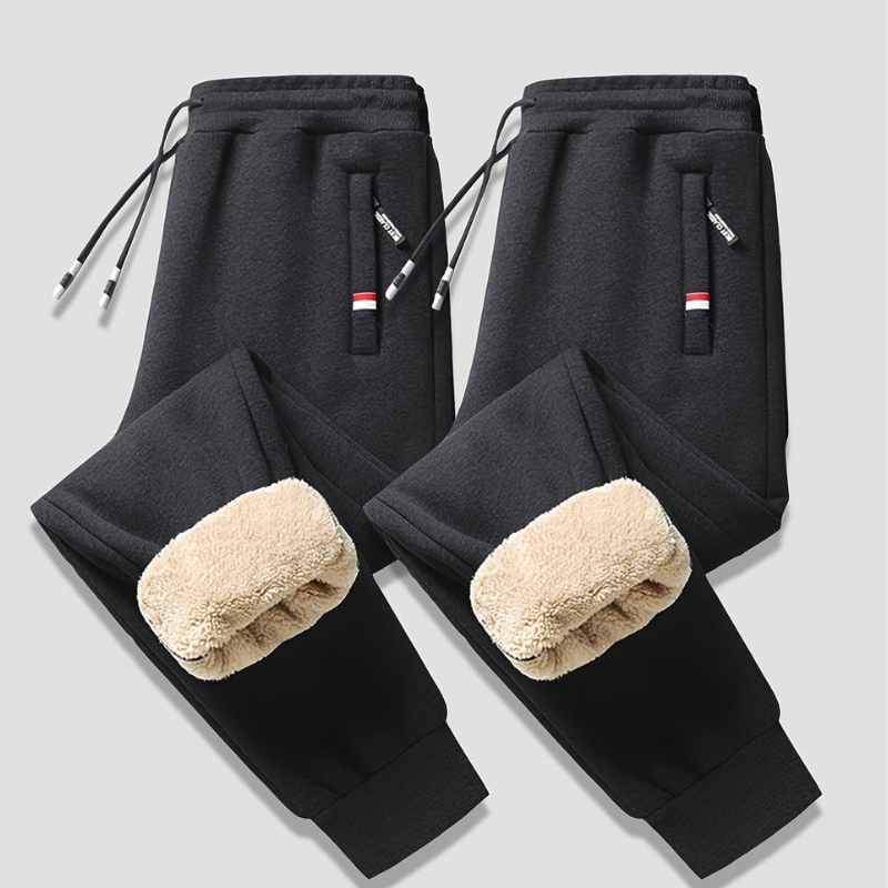 Thermohose Herren | Warme Winterhose mit Kordelzug | Bequeme Kleider