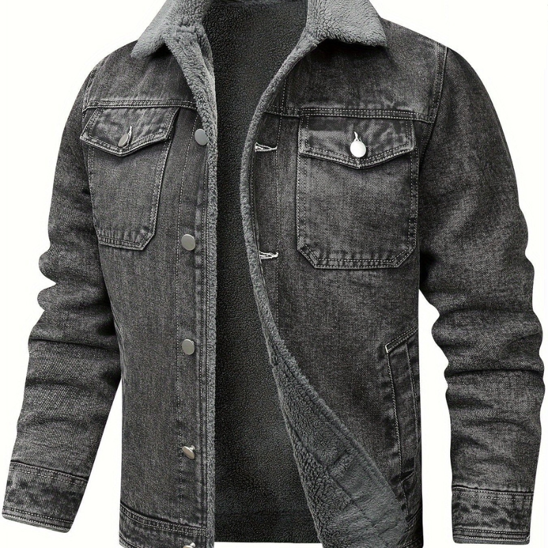 Winterjacke Herren | Stilvolle Vintage Jeansjacke | Winter