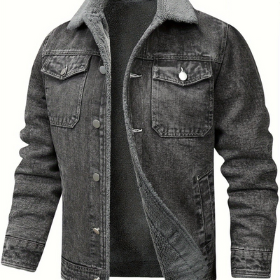 Winterjacke Herren | Stilvolle Vintage Jeansjacke | Winter