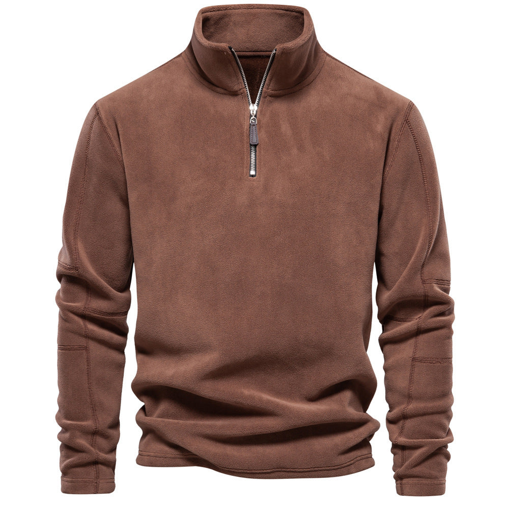 Herren Pulli | Pullover mit Halb-Zip | Warmer Outdoor Style