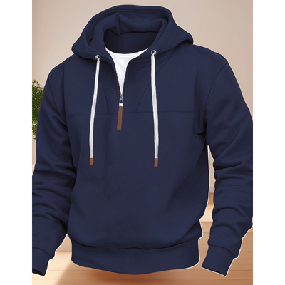 Herren Pulli | Halb-Zip Pullover | Warmer Casual Hoodie