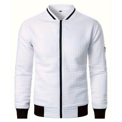 Herren Pulli | Kariertes Zip-Up Pullover Hoodie | Casual Winter