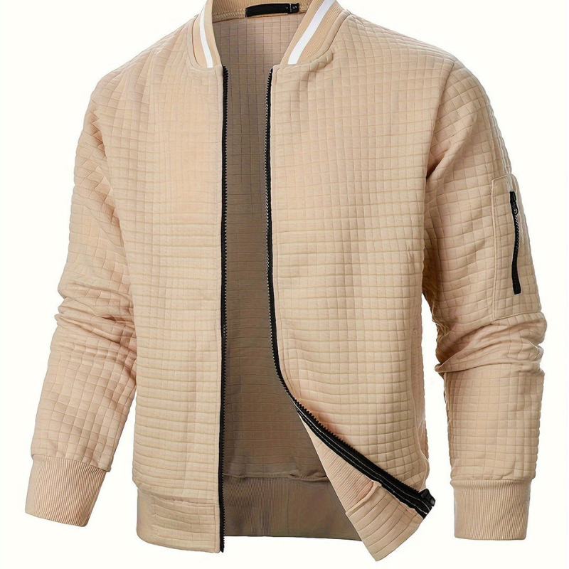 Herren Pulli | Kariertes Zip-Up Pullover Hoodie | Casual Winter