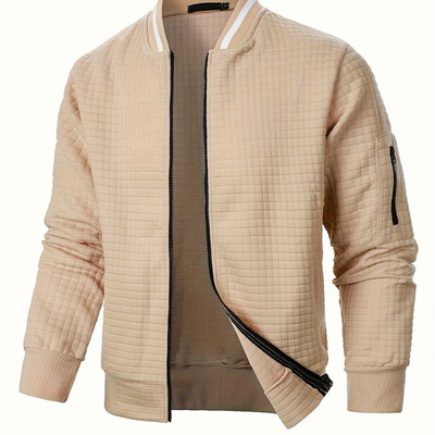 Herren Pulli | Kariertes Zip-Up Pullover Hoodie | Casual Winter