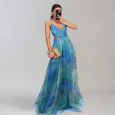 GIADA  | Leichtes Kleid mit floralem Muster