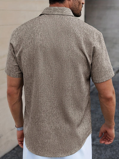 Herren Hemd | Einfarbig & Leicht | Kurzarm & Kentkragen | Sommer