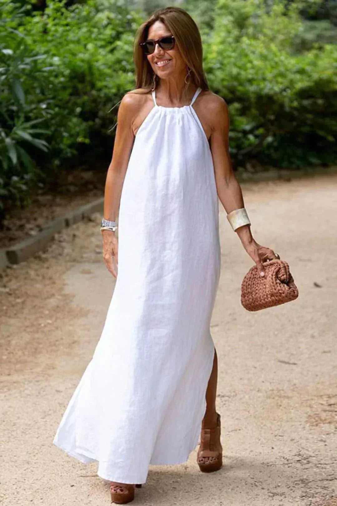 Corset-Kleid - Leinen und Baumwolle