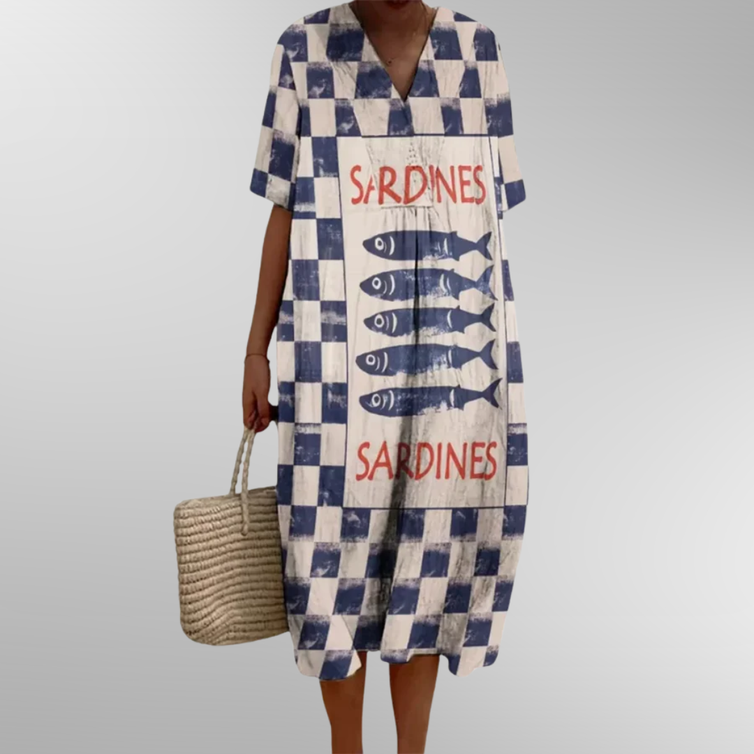 Theresa | Kariertes Sommerkleid mit entspannter Silhouette