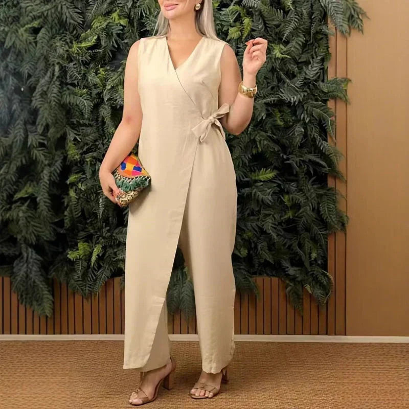 Rata | Stylischer Jumpsuit mit Umschlagausschnitt